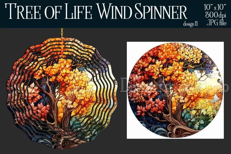 Tree of Life Wind Spinner, Christian Wind Spinner, Nature 11