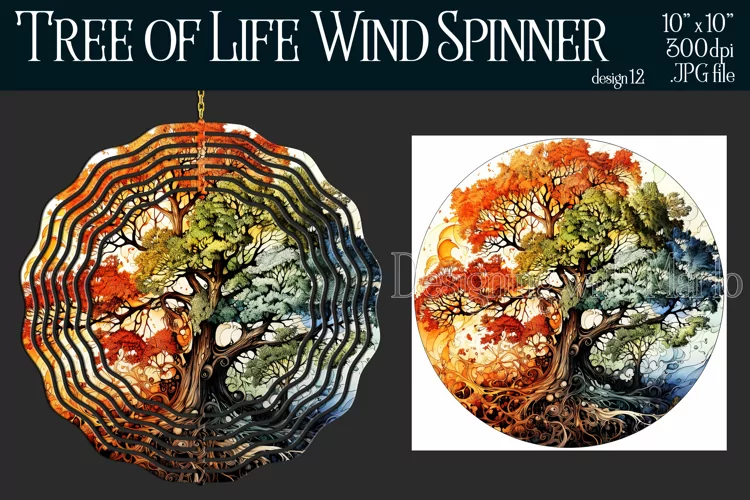 Tree of Life Wind Spinner, Christian Wind Spinner, Nature 12