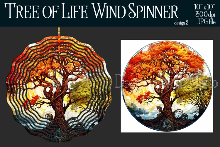 Tree of Life Wind Spinner, Christian Wind Spinner, Nature 2
