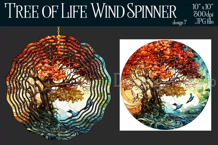 Tree of Life Wind Spinner, Christian Wind Spinner, Nature 7