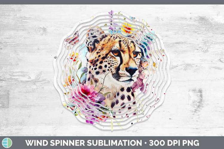 GorgeousWatercolor Wind Spinner design.