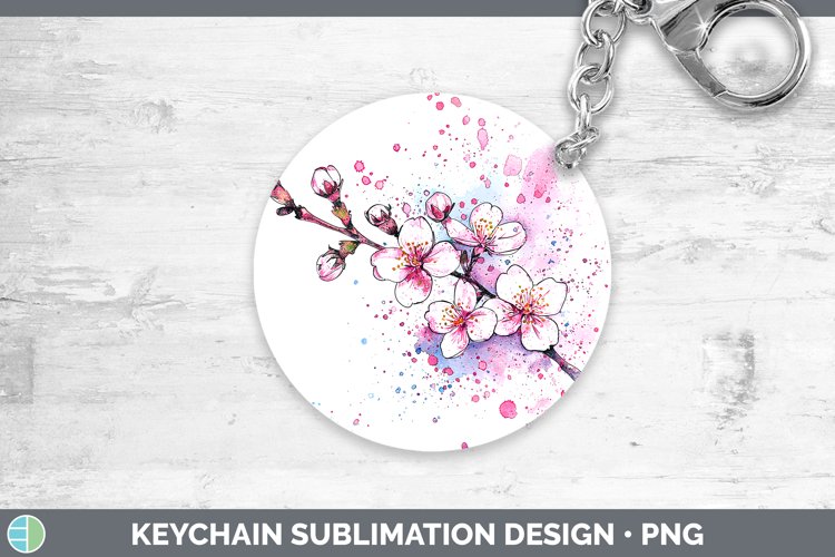 GorgeousWatercolor Keychain design.