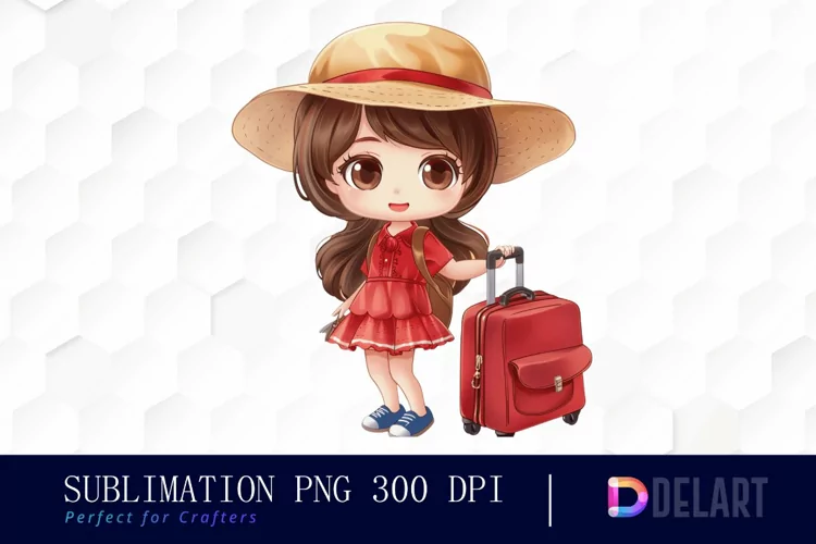 Chibi Travel Doll Graphics Clipart