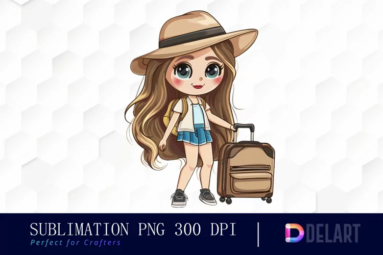 Chibi Travel Doll Graphics Clipart