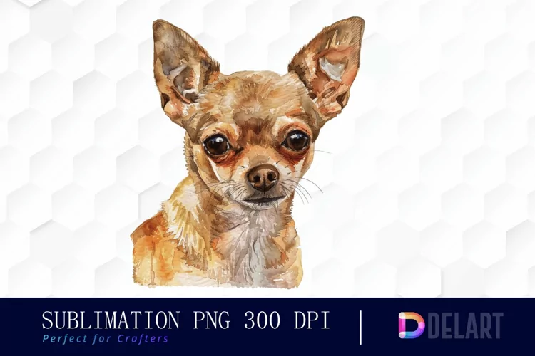 Chihuahua Sublimation PNG Clipart