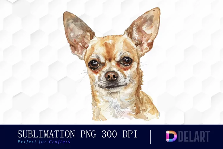 Chihuahua Sublimation PNG Clipart