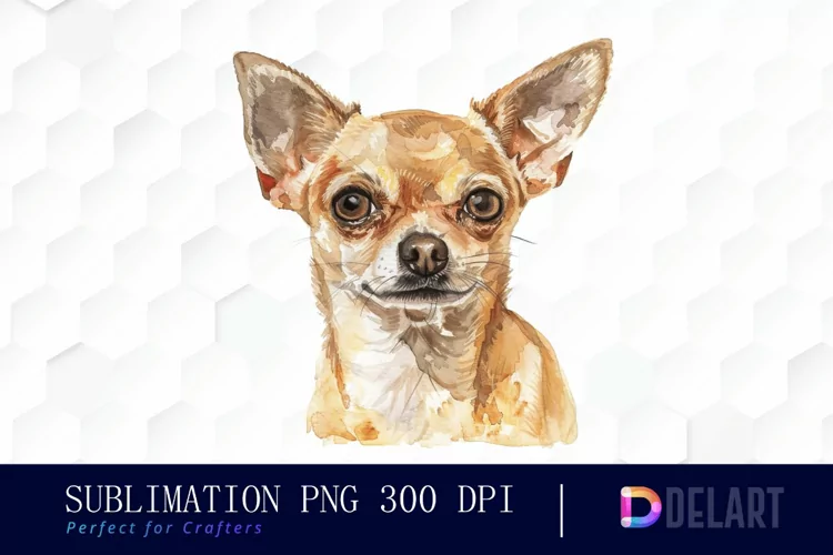 Chihuahua Watercolor Clipart