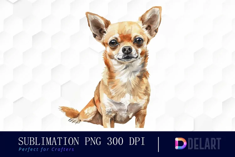 Chihuahua Sublimation PNG Clipart
