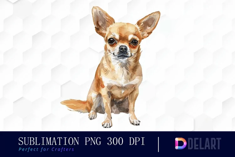 Chihuahua Sublimation PNG Clipart