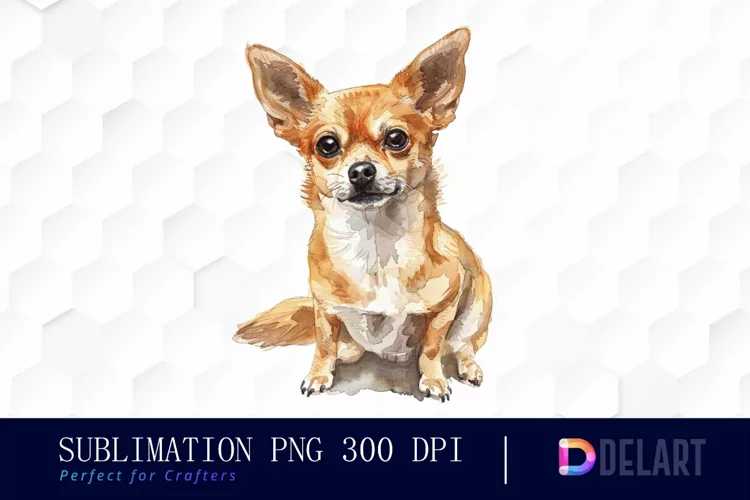 Chihuahua Sublimation PNG Clipart
