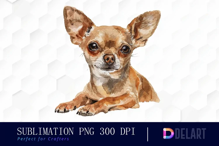 Chihuahua Watercolor Clipart