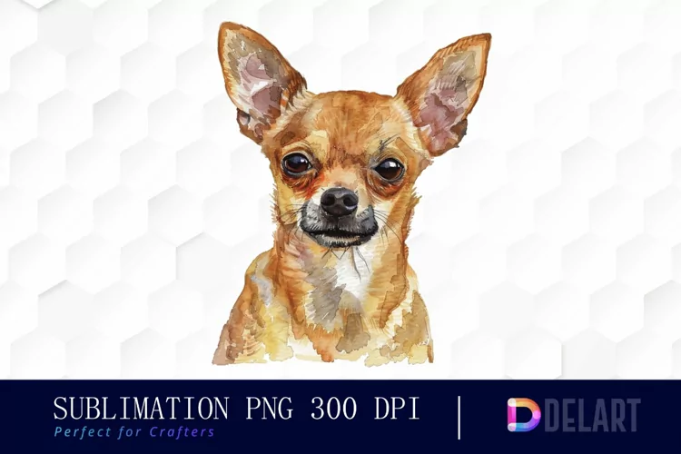Chihuahua Watercolor Clipart