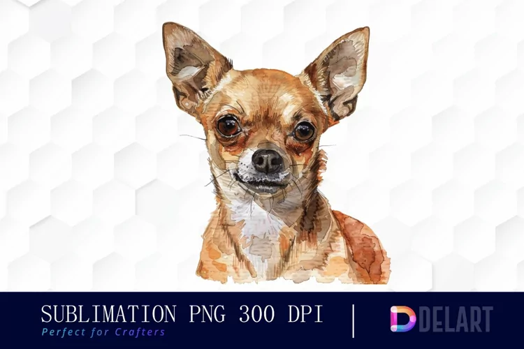 Chihuahua Watercolor Clipart