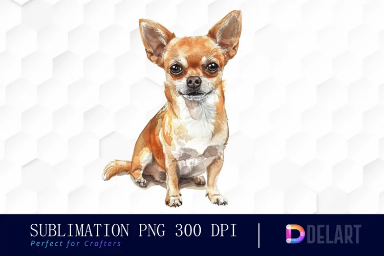 Chihuahua Sublimation PNG Clipart