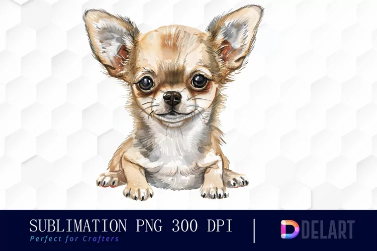 Chihuahua Sublimation PNG Clipart