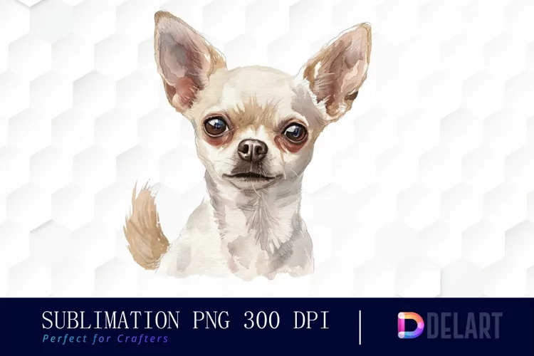 Chihuahua Sublimation PNG Clipart