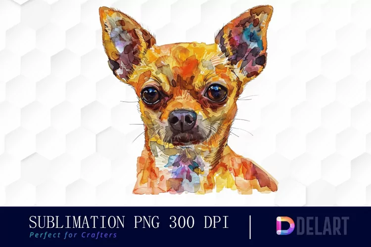 Chihuahua Watercolor Clipart