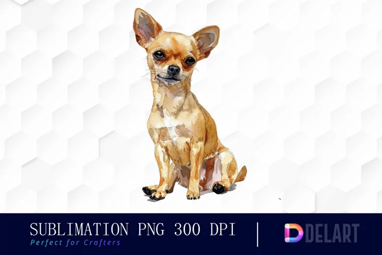 Chihuahua Sublimation PNG Clipart