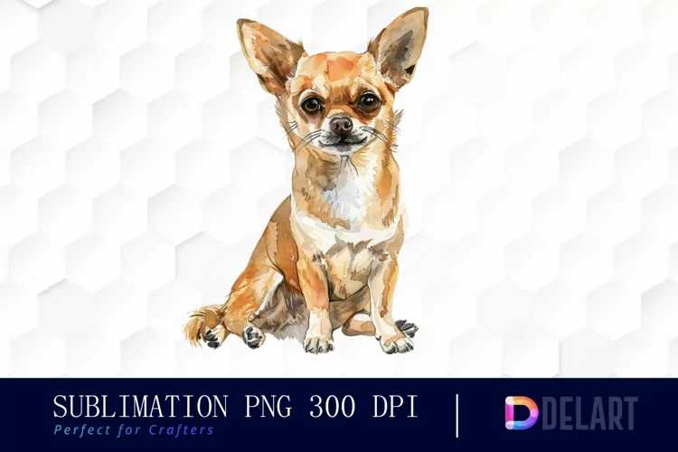 Chihuahua Watercolor Clipart