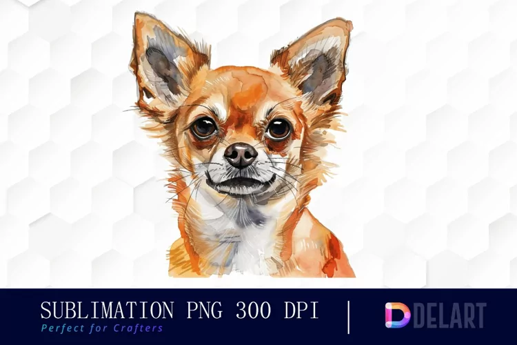 Chihuahua Watercolor Clipart