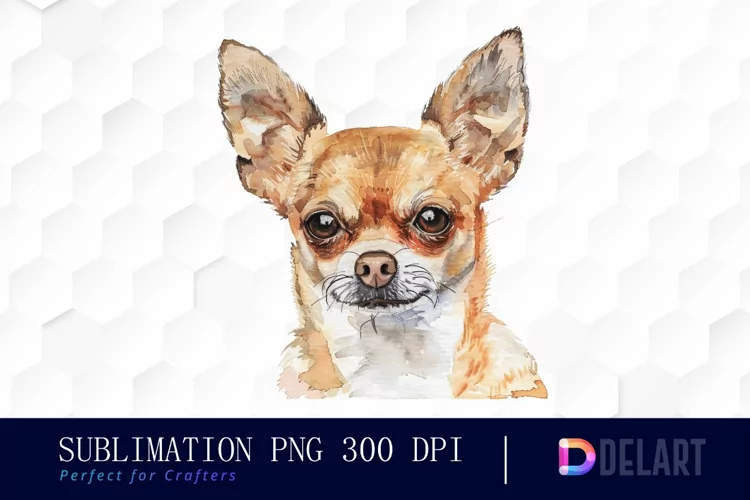 Chihuahua Watercolor Clipart