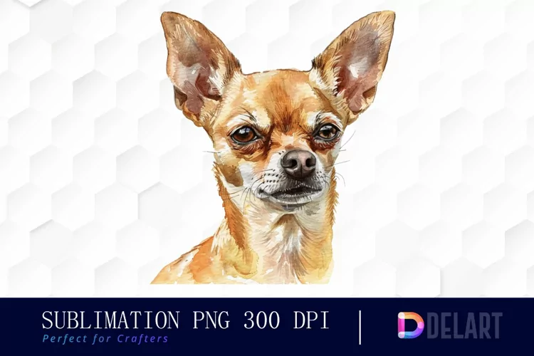 Chihuahua Sublimation PNG Clipart