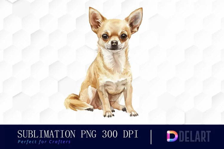 Chihuahua Watercolor Clipart