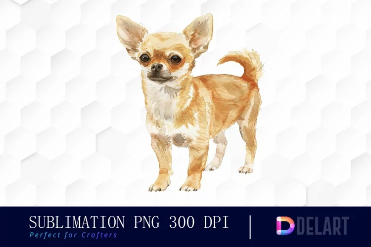 Chihuahua Watercolor Clipart