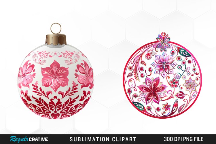 Christmas Bauble Design Clipart example image 1