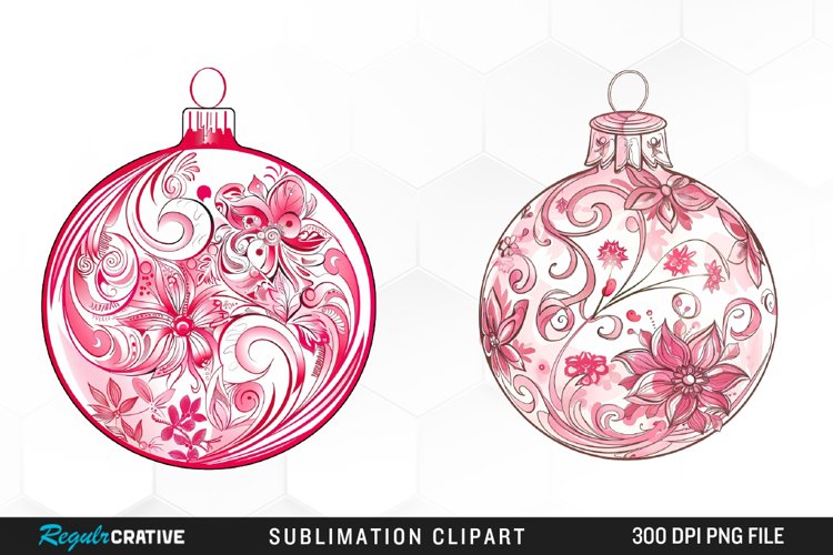 Christmas Bauble Artwork Clipart example image 1