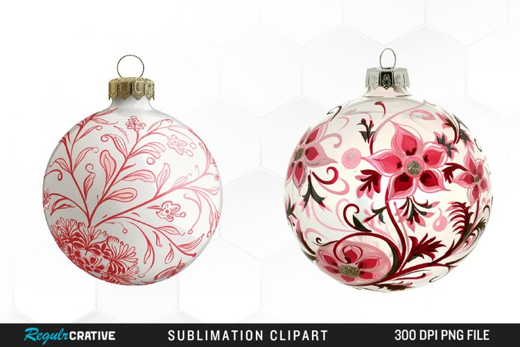 Christmas Bauble Artwork Clipart example image 1