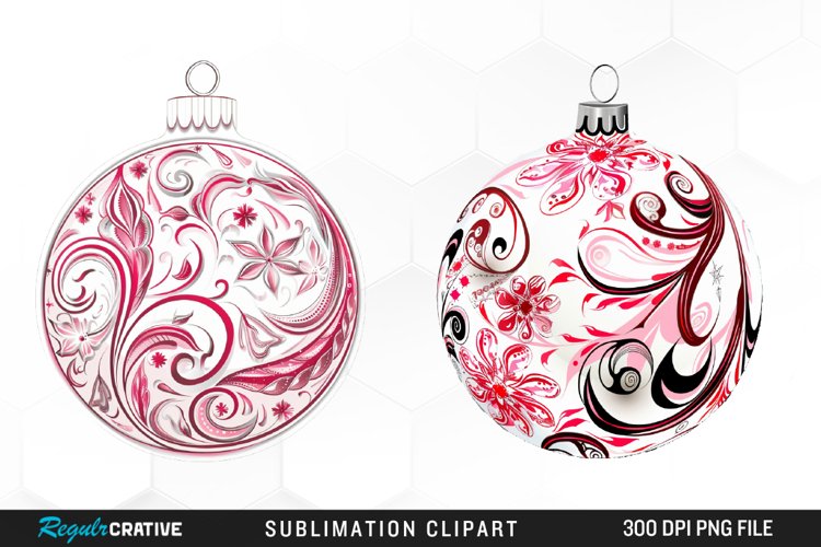 Christmas Bauble Artwork Clipart example image 1