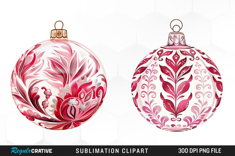 Christmas Bauble Artwork Clipart example image 1