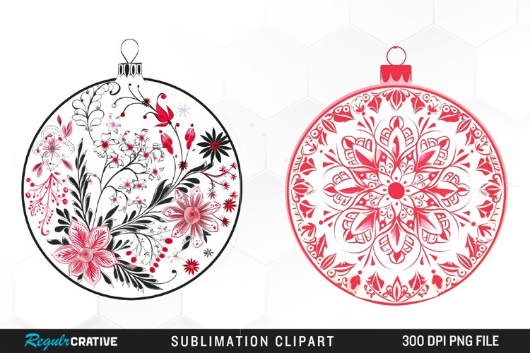 Christmas Bauble Design Clipart example image 1