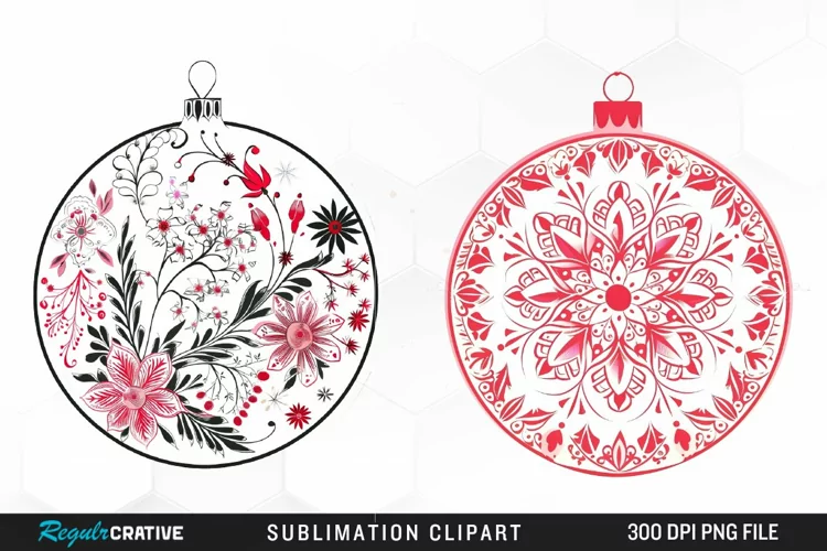Christmas Bauble Design Clipart
