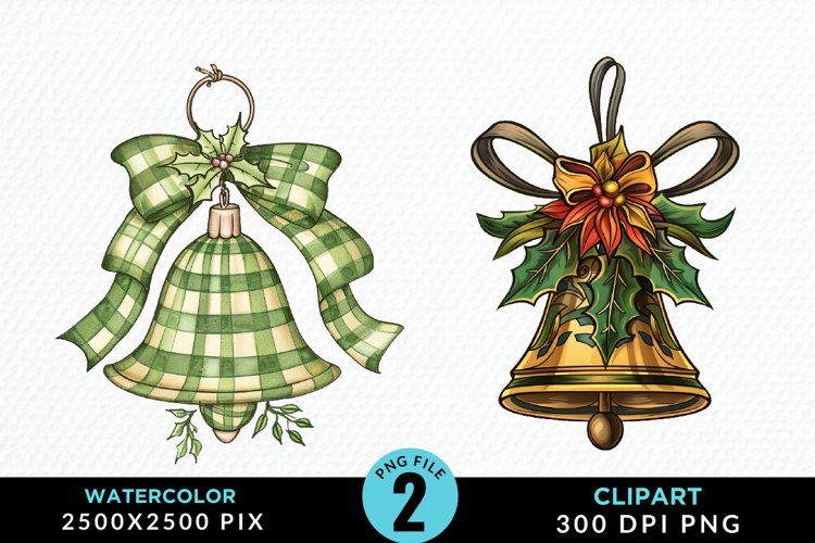Christmas Bells Clipart Image 16