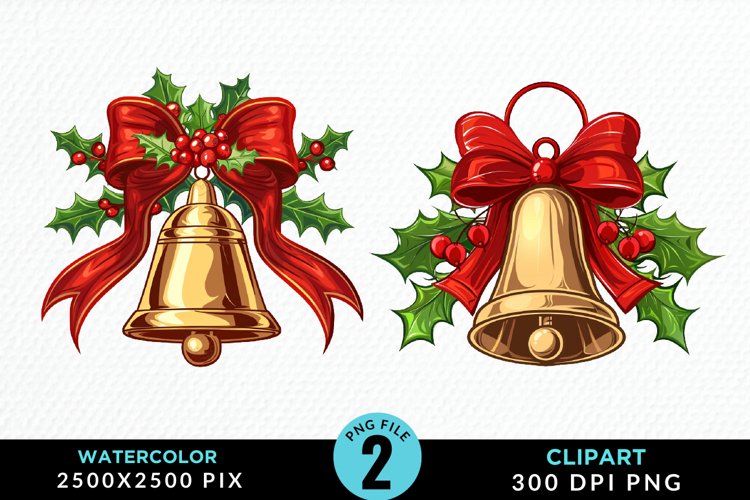 Christmas Bells Clipart Image 2