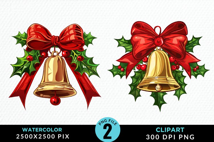 Christmas Bells Clipart Image 5