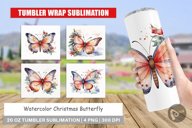 Watercolor Butterfly Clipart Image 11