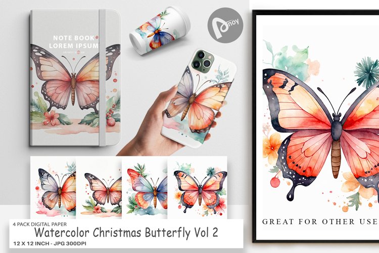 Butterfly Scrapbook Paper Image 21