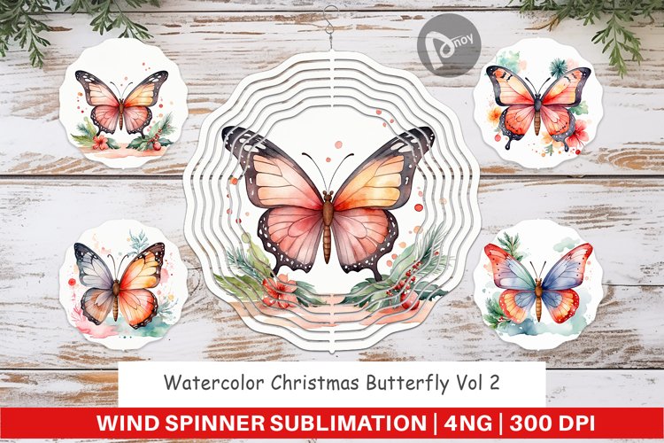 Watercolor Butterfly Clipart Image 6