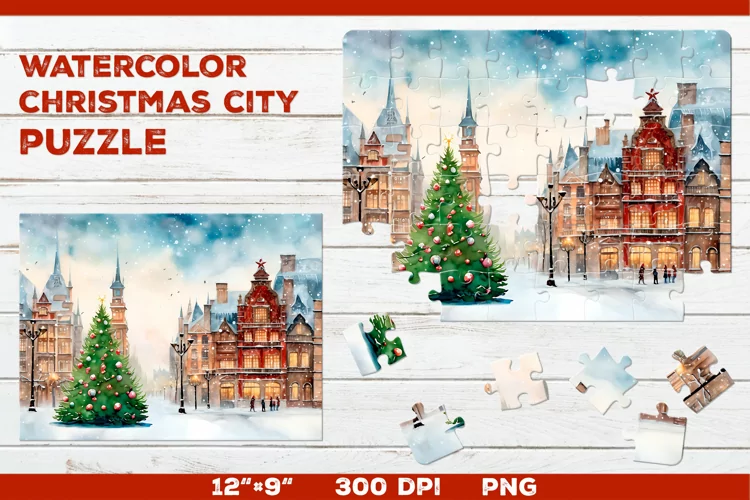 Captivating Christmas puzzle design