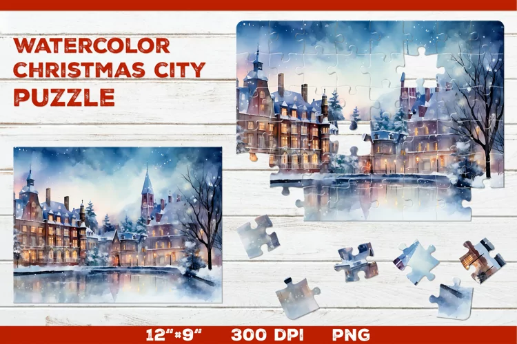 DIY puzzle capturing holiday magic