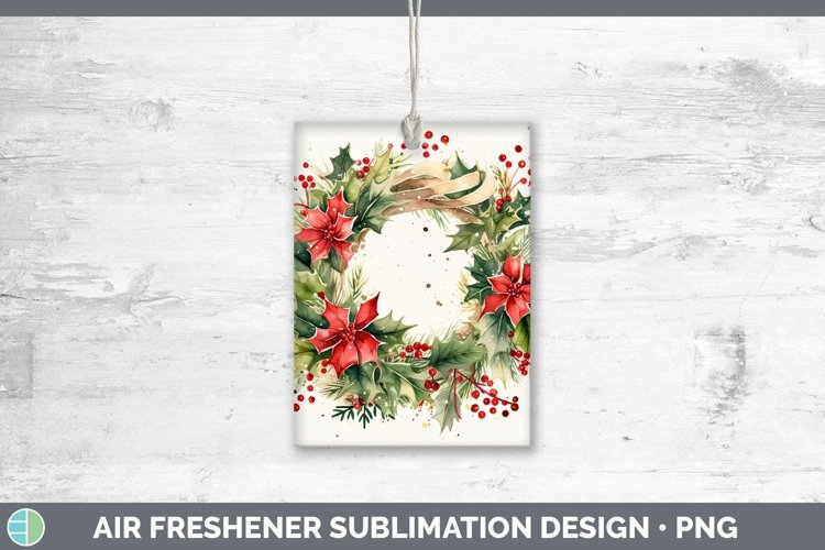 GorgeousWatercolor Christmas Air Freshener design.