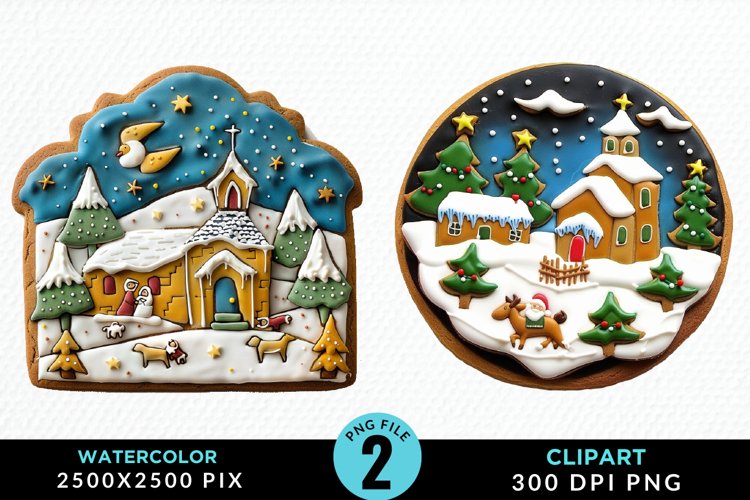 Christmas Watercolor Png Image 4