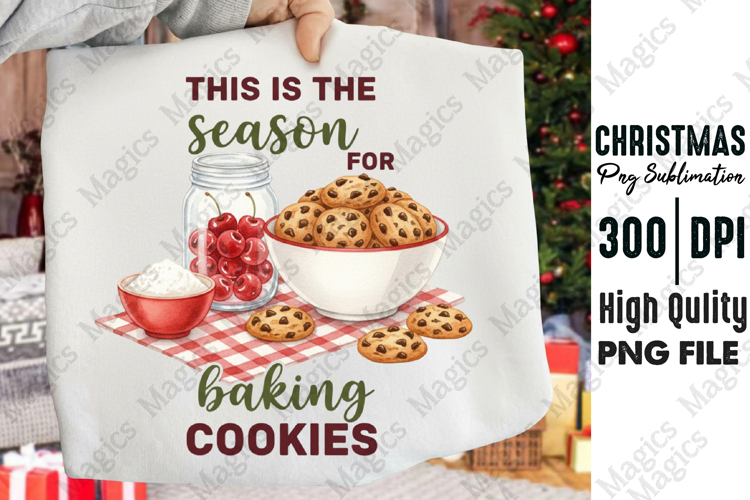 Watercolor Christmas Cookies PNG