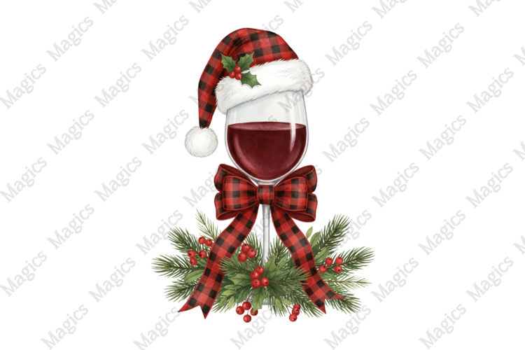 Watercolor Christmas Drink Png
