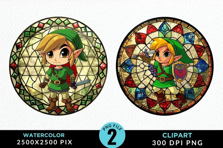 Watercolor Christmas Elves Artwork Clipart