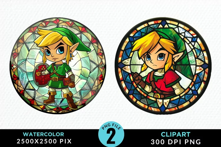 Watercolor Christmas Elves Artwork Clipart