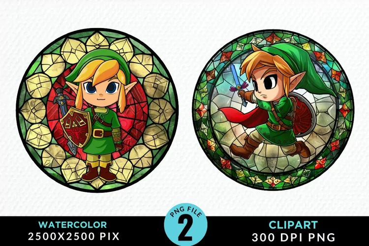 Watercolor Christmas Elves Artwork Clipart
